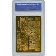 22K Gold Mickey Mantle Rookie Card Graded Mint 10