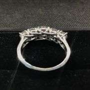 INTRICATE 14K WHITE GOLD NATURAL DIAMOND WEDDING BAND