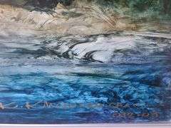 Rare Kamran Khavarani Masterpiece Unveiled – Signed Abstract Romanticism Artwork Up for Auction- Inv