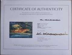 Rare Kamran Khavarani Masterpiece Unveiled – Signed Abstract Romanticism Artwork Up for Auction- Inv
