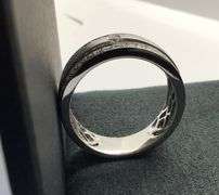 MEN’S 14K WHITE GOLD NATURAL DIAMOND WEDDING BAND