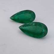 CERTIFIED NATURAL GREEN EMERALDS TOTALING 21.99 CARAT