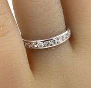 14kt White gold 0.47ctw channel set diamond band