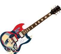 President Barack Obama Signed Custom Graphics Yes We Can Guitar ACOA