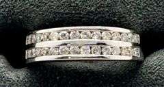 14K White Gold Round Brilliant Cut Diamond Ring
