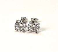 Dazzling 4.Ctw VVs1 D Lab Simulated Diamond Earrings
