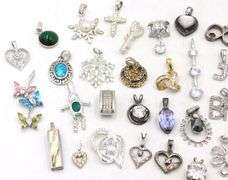 Group lot of Vintage 925 sterling silver pendants