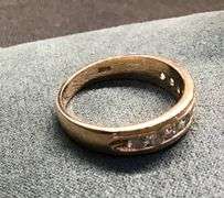 MEN’S 14K ROSE GOLD NATURAL DIAMOND WEDDING BAND