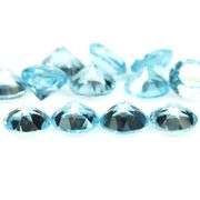 Matched! 12 piece 12.09ct full fire sky blue Topaz set!