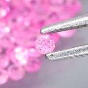 Top pink! 2.09ct matched diamond cut Sapphire set!