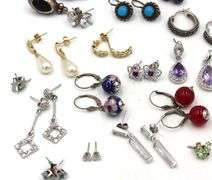 Group lot of Vintage 925 sterling silver earrings
