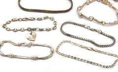 Vintage 925 sterling silver group lot of 8 bracelets