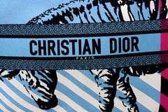 Pre owned Christian Dior medium D jungle pop book tote bag