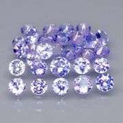 Glittering 3.67ct bright blue violet Tanzanite set