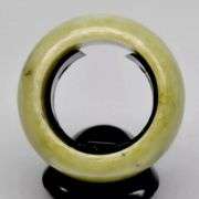 High walled! 50.69 carats! Pure Jade bangle ring!