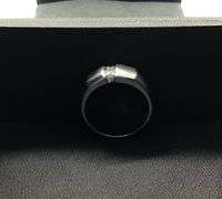 14K WHITE GOLD MEN’S WEDDING BAND