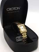 Coroton diamond case mother of pearl dial quartz watch