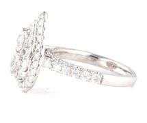 2.00ctw Pear and Round Diamond Double Frame Cluster Ring in 14K