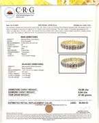 Enamoring 10.58CTW Oval Shaped Emerald-Cut Rubies & 5.04CTW Diamond Bangle Bracelet on  14kt Yellow 