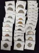 Lot Of 35 Jamaican Coins In Cardboard Holders