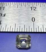 Dazzling 5 Ct White Asscher Cut Fire Moissanite Solitaire
