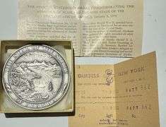 1959 Alaska Statehood Sterling Silver Medal