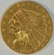 Fresh and original 1926 US $2.50 Indian Gold Piece