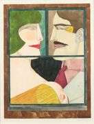 Highly Collectible Richard Lindner Signed Lithograph on Japon Paper 1975