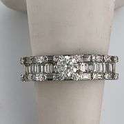 CERTIFIED 14K WHITE GOLD DIAMOND ENGAGEMENT RING
