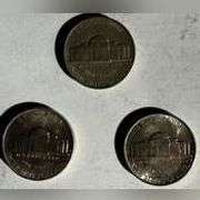 1938 P D S BU Jefferson Nickels