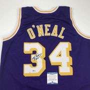 Signed Shaquille O'Neal Basketball Jersey COA