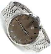 Gucci G timeless quartz brown dial watch