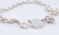 Tiffany & Co Oval Tag Necklace in Sterling Silver
