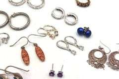 Group lot of Vintage 925 sterling silver earrings