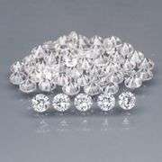 Premium diamond cut 5.02ct white Zircon set!