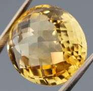 Exciting 27.76ct glittering checker top Citrine