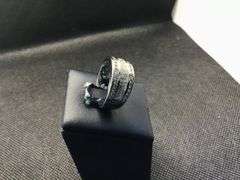 BEAUTIFUL 14K WHITE GOLD PRINCESS CUT DIAMONDS WEDDING BAND