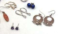 Group lot of Vintage 925 sterling silver earrings