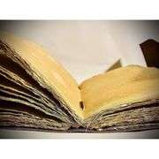 Embossed Three Moon Leather Journal