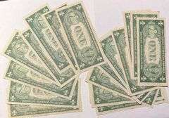 15 Various 1935 $1 Slider Silver Certificates