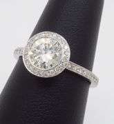 Platinum Ritani Diamond Engagement Ring