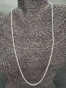 Italian Sterling Silver 925 1.25mm Spiga Wheat Chain 24" Necklace