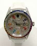 Stunning and Colorful Rolex Datejust Rainbow Watch