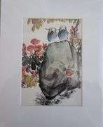 Collection of 3 original painting by Ping Zheng hand signed. Beautiful scenery