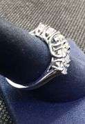 INTRICATE 14K WHITE GOLD NATURAL DIAMOND WEDDING BAND