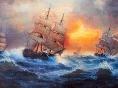 Alberto Insigne "Battaglie Navali" Signed Giclee