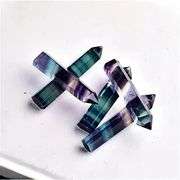 Lot of 4 Polished Natural Fluorite Crystal Towers