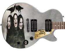Ozzy Osbourne Signed Custom Epiphone "Three Faced" Graphics Guitar ACOA