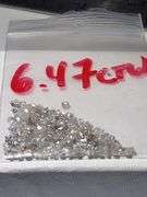 Collector's 6.47 ct natural very fine parcel of diamonds