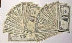 25 Various 1935 $1 Slider Silver Certificates